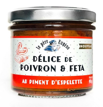 Pfeffer und Feta- Espelette-Pfeffer - -  Le Père Eugène - Aufstrich - Bretagne - franzoesische Spezialitaet - franzoesische Feinkost - bretonische Feinkost
